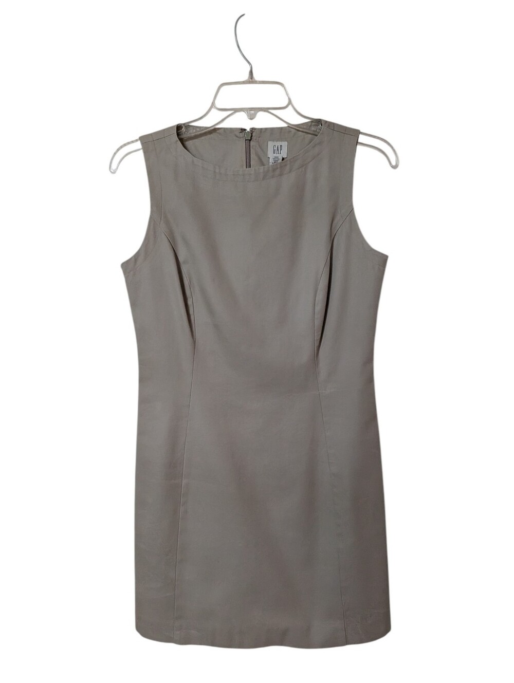 Vintage 90s GAP Khaki mini dress 100% Cotton Tailored